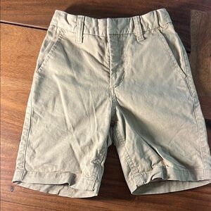 SLIM GAP Tan Flat Front Shorts Casual Style